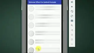 shimmer effect For Android Recyclerview (Demo)