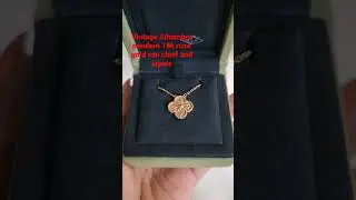 Van cleef and arpels vintage Alhambra necklace 18k rose gold