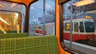Kr&uuml;tzig vo zwei FB (Tram2000) Fahrz&uuml;g in Neuhaus