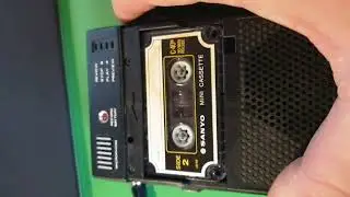 SANYO TRC-3500 MINI TALK-BOOK Mini Cassette Recorder As Is