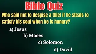 Bible Quiz : God&rsquo;s Covenantal Promises From Genesis to Redemption