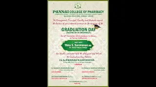 PANNAI COLLEGE OF PHARMACY  GRADUATION DAY (BACHELOR OF PHARMACY).
