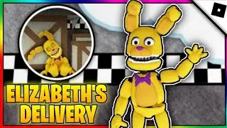 How To Get &lsquo;&lsquo;ELIZABETH'S DELIVERY&rsquo;&rsquo; BADGE + PLUSH BONNIE MORPH/SKIN in AFTON'S FAMILY DINER - ROBLOX