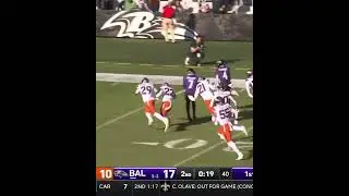 ZAY flowers 54 yard Touchdown to end the half Ravens vs Broncos nfl  #nfl #ravens #shorts #broncos