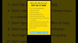 First Job Mistakes to Avoid 🚫 #FirstJobTips #CareerAdvice #FreshersGuide #JobMistakes #WorkplaceTips