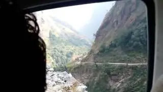 Risky travell along the dangerous Road 3 : Beshisahar-Chame Road