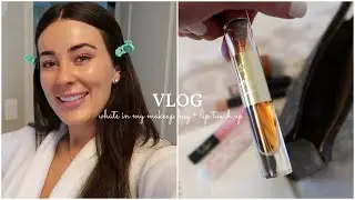 VLOG | what's in my makeup bag + lip filler touch up | Gabrielle Lynn