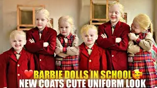 &ldquo;Barbie Dolls School Morning | Mahira, Maham & Mahnoor in Cute Uniform + New Coats ✨💖&rdquo;