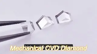 colorless mono cvd lab grown diamonds single crystal optical prism 2x2x1mm