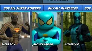 Power Spider 2 - Bloxxy Spider Hero City Rescue | Flying Spider Vs Villains - Android GamePlay
