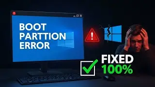 How to Fix Windows Boot Partition Error | Step by Step (100% Working)