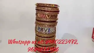Name and photo bangle bridal set, punjabi set, dulhan chura, suhag chura, online shopping 2