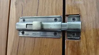 Plantex Premium Heavy Duty Door Stopper/Door Lock Latch for Home Door | Baby Latch Brass Antique