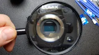 Cleaning my micro four thirds camera sensor...not that hard to do!