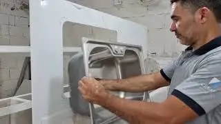 fixação de Cuba embutido e  sobrepor  em porcelanato