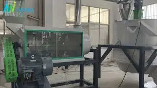 Ivima 1000kg/h PET bottle washing line for plastic recycling production line