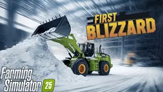 SNOWPOCALYPSE! MASSIVE Blizzard Hits Our Town! | Farming Simulator 25