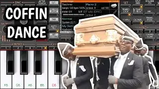 Astronomia - (Coffin Dance) | Coffin Dance Piano Tutorial | Moblie Piano ORG 2018 | Astronomia Piano