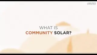 What is Community Solar?