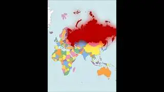 World Maps Are Lying To You #MercatorProjection #TrueSizeMap #GeographyFacts