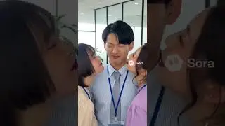 後輩がランチのお礼にほっぺキス⑤