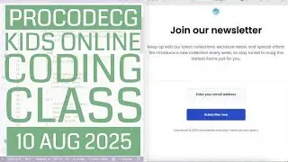 ProCodeCG Kids Regular Coding Class - Online - 9 Aug 2025
