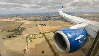 Full landing onboard the inaugural REX Airlines Boeing 737 landing into Melbourne
