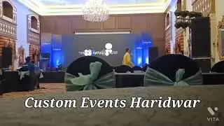 corporate stage setup by Custom Events haridwar 9719941002
