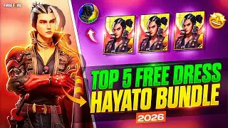 FOUND MOST DENGEROUS 😱HAYATO BUNDLE DRESS COMBINATION IN FREE FIRE 🔥 NO TOP DRESS UP WITH HAYATO 😍