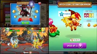#52. Dragon city - Day 52 | Get a new Moon Plague dragon | Hatch Cosmic Detonation Dragon.