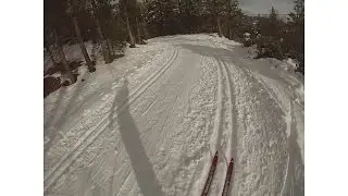 Cross-country skiing at Rim Nordic Area