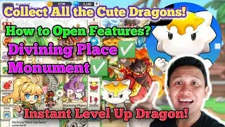 How to Open DIVINING PLACE and MONUMENT! Dragon Village Arena! Cara Menaikkan Level Secara Instant!