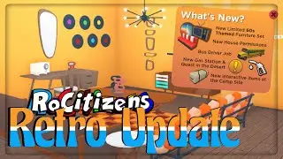 RoCitizens Retro Update, New Limiteds, Building + Job!