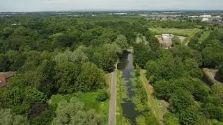 Sankey Valley Park, Warrington, England. 4K
