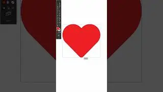 How to draw a Heart Shape #Shorts #Illustrator