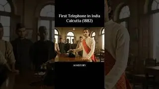 First Telephone in India (1882) #shorts #aihistory