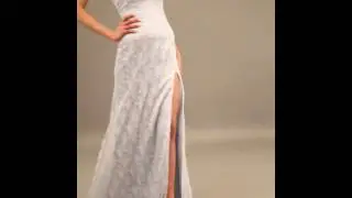 Shinning Sweetheart Pleated Long Lace Dress With Side Slit(Style ZP_311806)