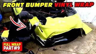 Как оклеить виниловой пленкой передний бампер SUPRA MK5 • ЧАСТЬ 9
