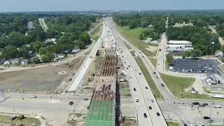 I-74 River Bridge Progress - August 2021