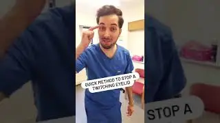 How To Stop A Twitching Eyelid #Shorts