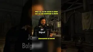 When you use the console to change your race mid playthrough in Skyrim! #skyrim