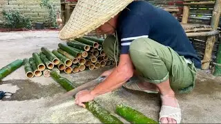 Creating a bamboo path to the farm || Nguyễn Cường TV