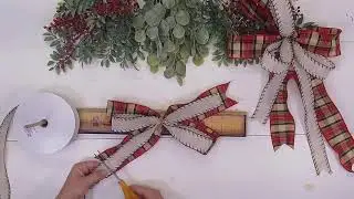 DIY Asymmetrical Christmas Bow Restream | Festive Ribbon Bow Tutorial for Wreaths & Swags