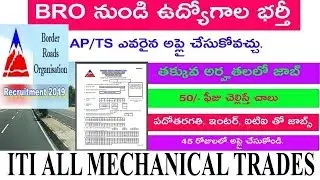 BRO Recruitment 2019 For Multi Skilled Worker 540 Posts|BRO GREF New Vacancy 2019 Apply Offline
