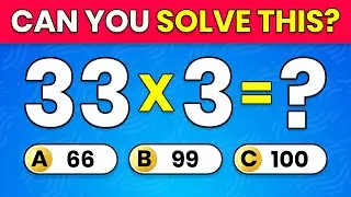 🧠 50 Harder Math Quiz Questions | Rapid Fire Challenge ⚡