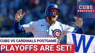 CUBS POSTCAST: Playoff baseball is OFFICIALLY back at Wrigley Field after the Chicago Cubs 7-3 WIN