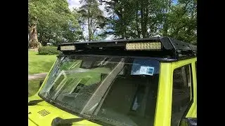 Fitting Eyourlife LED Lightbars to the roof rack of my 2019 Suzuki Jimny