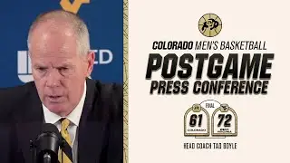 Colorado Men's Basketball Postgame Press Conference