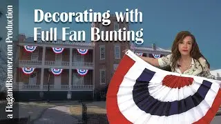Patriotic Home Decorating: Red, White & Blue Bunting & Flag Display Ideas