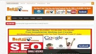 Search engine optimization Training institute @bestseotraining.in- 
